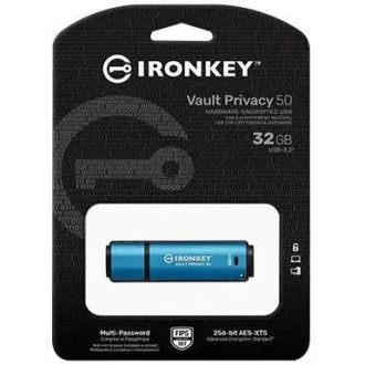 Kingstonov pomnilniški disk IronKey 32 GB Vault Privacy 50 AES-256 šifriran, FIPS 197