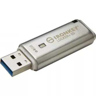 Kingstonov bliskovni disk IronKey 64 GB IKLP50 Locker  50 AES USB, s šifriranjem 256 bitov