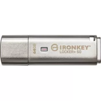 Kingstonov bliskovni disk IronKey 64 GB IKLP50 Locker  50 AES USB, s šifriranjem 256 bitov