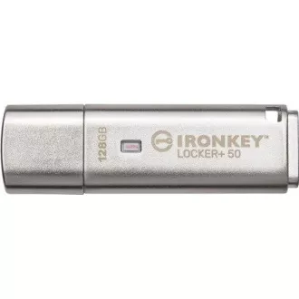 Kingstonov bliskovni disk IronKey 128 GB IKLP50 IronKey Locker  50 AES USB, s šifriranjem 256 bitov