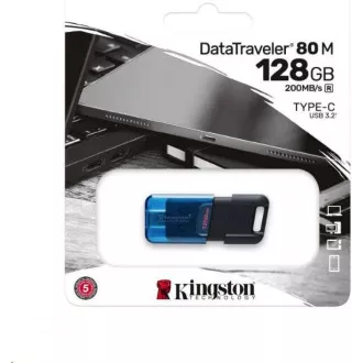 Kingstonov bliskovni disk 128 GB DataTraveler DT80 M (USB-C 3.2 Gen 1) Kingstonov bliskovni disk 128 GB DataTraveler DT80 M (USB-C 3.2 Gen 1)