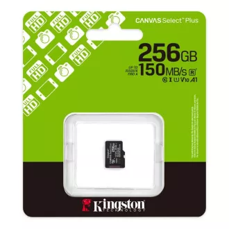 Kingston MicroSDXC 256 GB Canvas Select Plus, U1, V10, A1