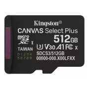 Kingston MicroSDXC 512 GB Canvas Select Plus, U3, V30, A1