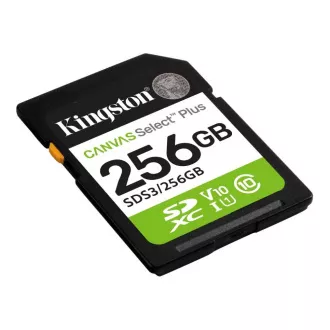 Kartica Kingston SDXC 256 GB Canvas Select Plus, U1, V10, A1