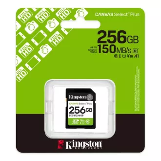 Kartica Kingston SDXC 256 GB Canvas Select Plus, U1, V10, A1