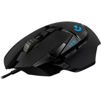 Logitech G502 Hero Gaming Mouse, USB, žična USB, 16000 DPI, črna