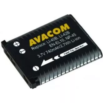 AVACOM Olympus Li-40B, Li-42B, Fujifilm NP-45, Nikon EN-EL10 Li-Ion 3,7V 740mAh 2,7Wh