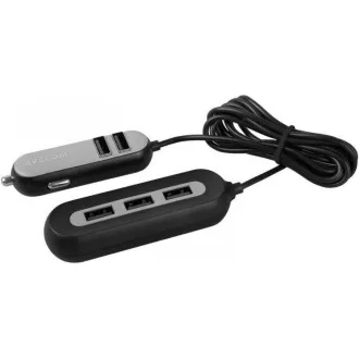 AVACOM CarHUB avtomobilski polnilec s 5 izhodi USB, črn AVACOM CarHUB avtomobilski polnilec s 5 izhodi USB, črn