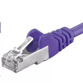 PREMIUMCORD Povezovalni kabel CAT6a S-FTP, RJ45-RJ45, AWG 26/7 5m vijolične barve