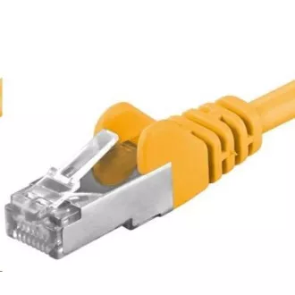 PREMIUMCORD Povezovalni kabel CAT6a S-FTP, RJ45-RJ45, AWG 26/7 1, 5m, rumena barva