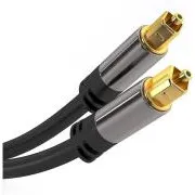 PremiumCord Kabel Toslink M/M, 6 mm, 0, 5 m, črn