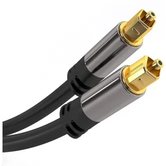 PremiumCord Kabel Toslink M/M, 6 mm, 0, 5 m, črn