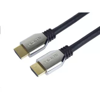 PREMIUMCORD HDMI 2.1 High Speed   Ethernet kabel (pokrovčki iz cinkove zlitine, pozlačeni konektorji) 2 m