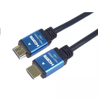 PREMIUMCORD HDMI - Ultra HDTV kabel, 5 m (kovinski, pozlačeni konektorji)
