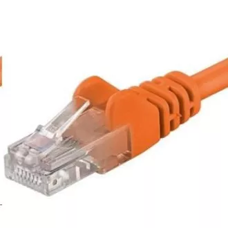 PREMIUMCORD Povezovalni kabel UTP RJ45-RJ45 CAT5e 0,25 m oranžne barve