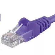 PREMIUMCORD Preklopni kabel UTP RJ45-RJ45 CAT5e 0,25 m vijolične barve