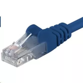 PREMIUMCORD Preklopni kabel UTP RJ45-RJ45 CAT5e 0,5 m modre barve