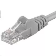 PREMIUMCORD Preklopni kabel UTP RJ45-RJ45 CAT5e 20m siva