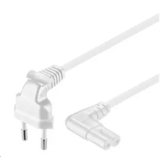 PREMIUMCORD 230V napajalni kabel za magnetofon z ukrivljenimi konektorji 2m