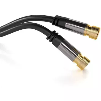 PREMIUMCORD kabel, satelitska antena F moški - F moški (135 dB) 4x zaščiten 3m PREMIUMCORD kabel, satelitska antena F moški - F moški (135 dB) 4x zaščiten 3m