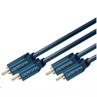 ClickTronic HQ OFC kabel 2x Cinch - 2x Cinch RCA, M/M, 10 m