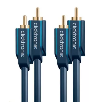 ClickTronic HQ OFC kabel 2x Cinch - 2x Cinch RCA, M/M, 10 m