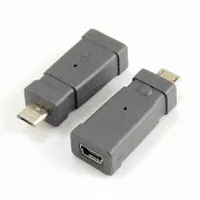 PremiumCord Adapter USB Mini 5 PIN/ženska - Micro USB/moška
