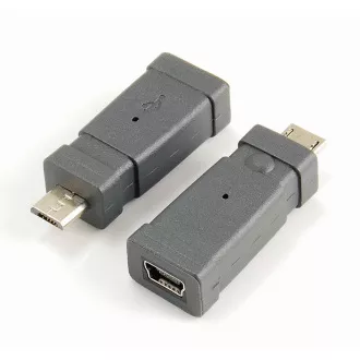 PremiumCord Adapter USB Mini 5 PIN/ženska - Micro USB/moška