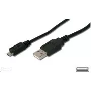 PREMIUMCORD Kabel USB 2.0 A-Micro B 0, 2 m (črn)