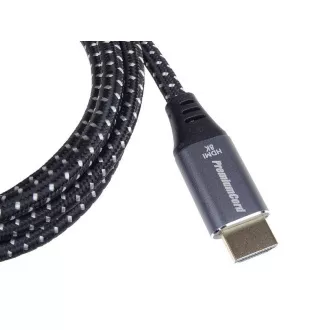 PREMIUMCORD HDMI 2.1 High Speed   Ethernet kabel 8K@60Hz, pozlačeni konektorji, 0, 5m