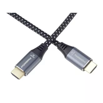 PREMIUMCORD HDMI 2.1 High Speed   Ethernet kabel 8K@60Hz, pozlačeni konektorji, 0, 5m