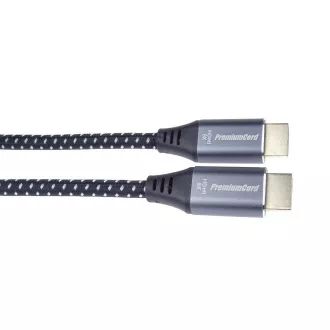PREMIUMCORD HDMI 2.1 High Speed   Ethernet kabel 8K@60Hz, pozlačeni konektorji, 1, 5 m