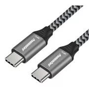 PREMIUMCORD Kabel USB 3.2 Gen 1 USB-C (M/M), bombažna pletenica, 1 m