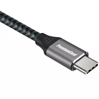 PREMIUMCORD Kabel USB 3.2 Gen 1 USB-C (M/M), bombažna pletenica, 1, 5 m