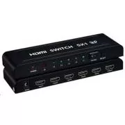 PREMIUMCORD HDMI stikalo 5:1 kovinsko z daljinskim upravljalnikom in napajalnikom