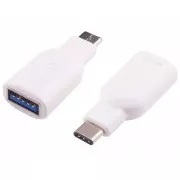 PremiumCord Adapter USB 3.1 priključek C - USB 3.0 A (M/F), OTG, bel