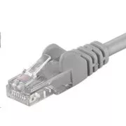 PremiumCord Povezovalni kabel UTP RJ45-RJ45 CAT6 0,25 m sive barve