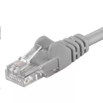 PremiumCord Povezovalni kabel UTP RJ45-RJ45 CAT6 0,25 m sive barve