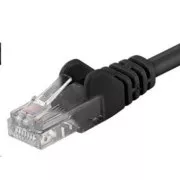 PremiumCord Povezovalni kabel UTP RJ45-RJ45 CAT6 1m črn