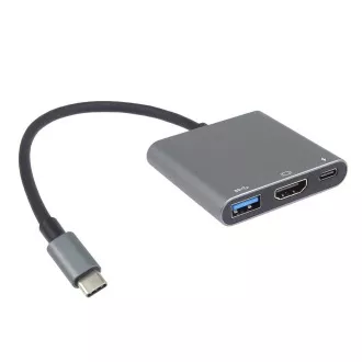 PremiumCord Adapter USB-C na HDMI   USB3.0   PD, ločljivost 4K in FULL HD 1080p