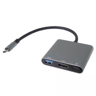 PremiumCord Adapter USB-C na HDMI   USB3.0   PD, ločljivost 4K in FULL HD 1080p
