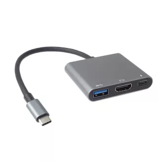 PremiumCord Adapter USB-C na HDMI   USB3.0   PD, ločljivost 4K in FULL HD 1080p