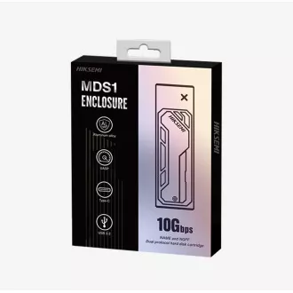 HIKSEMI Zunanji zaboj MDS1, ohišje M.2 SATA NVMe, do 2280, črno