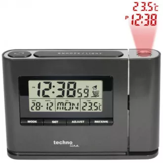 TechnoLine WT 519 - digitalna budilka s projekcijo časa in notranje temperature
