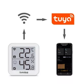 GARNI 158THT pametni notranji termometer z higrometrom GARNI 158THT pametni notranji termometer z higrometrom