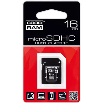 Kartica GOODRAM MicroSDHC 16 GB M1AA, UHS-I Class 10, U1   adapter