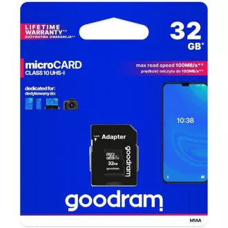 Kartica GOODRAM MicroSDHC 32 GB M1AA, UHS-I Class 10, U1   adapter