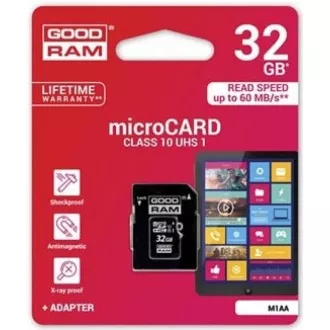 Kartica GOODRAM MicroSDHC 32 GB M1AA, UHS-I Class 10, U1   adapter