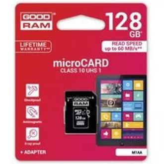 Kartica GOODRAM MicroSDXC 128 GB M1AA, UHS-I Class 10, U1   adapter