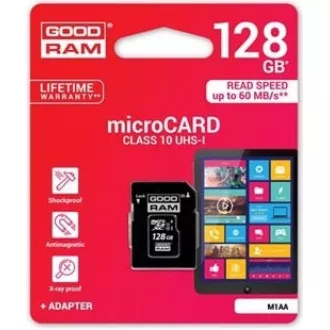 Kartica GOODRAM MicroSDXC 128 GB M1AA, UHS-I Class 10, U1   adapter